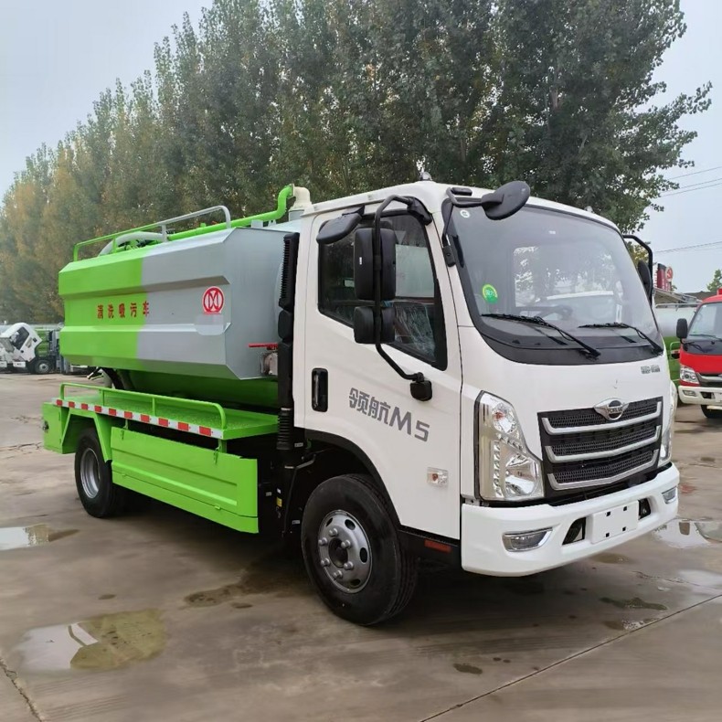 高压清洗吸污车 市政环卫管道疏通车 蓝牌国六清洗吸污两用车