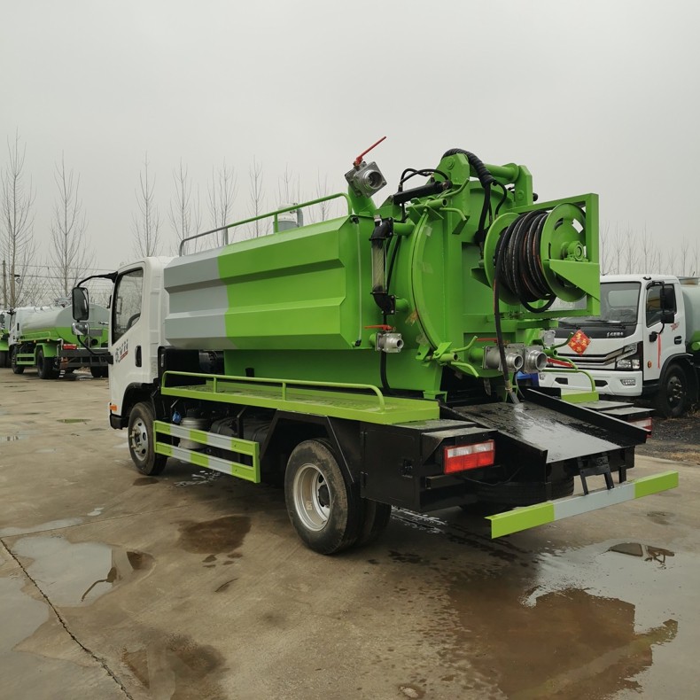 蓝牌国六市政环卫清洗吸污两用车 管道疏通车